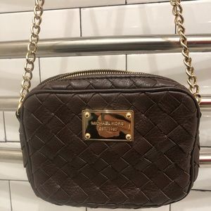 NWOT Michael Kors Woven Camera Bag Crossbody